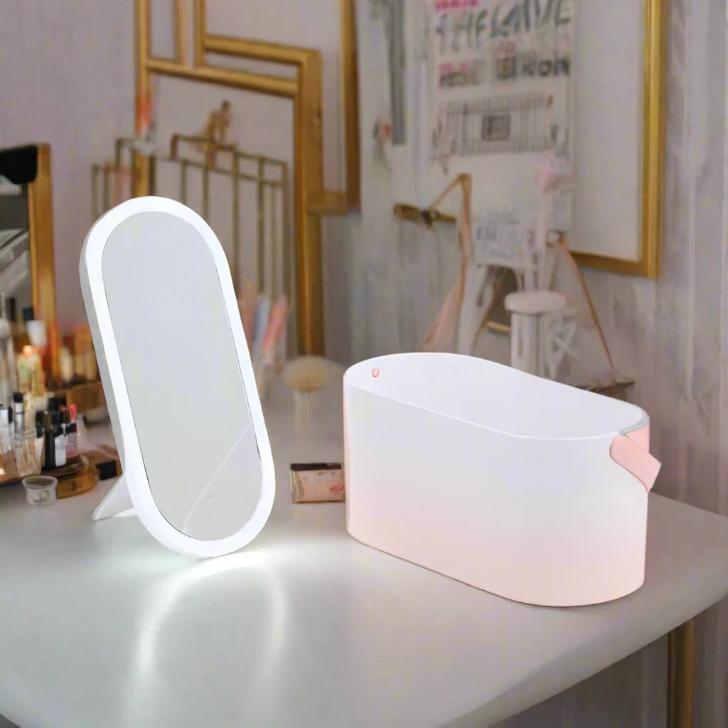 Portable Makeup Box With LED