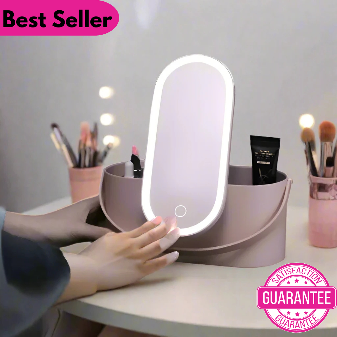 Portable Makeup Box With LED